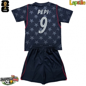 Yhdysvallat Ricardo Pepi #9 Vieraspaita Lapsille MM-kisat 2026 Lyhythihainen (+ shortsit)